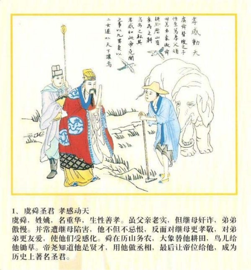 年画连环画《二十四孝图》清代杨柳青画师绘画